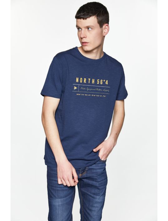 North 56°4 T-shirt με Τύπωμα Nordic