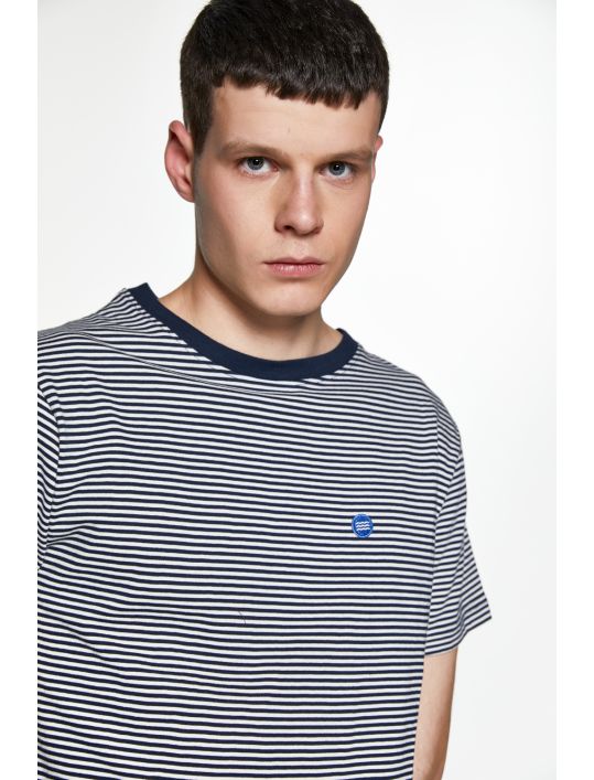 North 56°4 T-shirt Ριγέ με Κέντημα