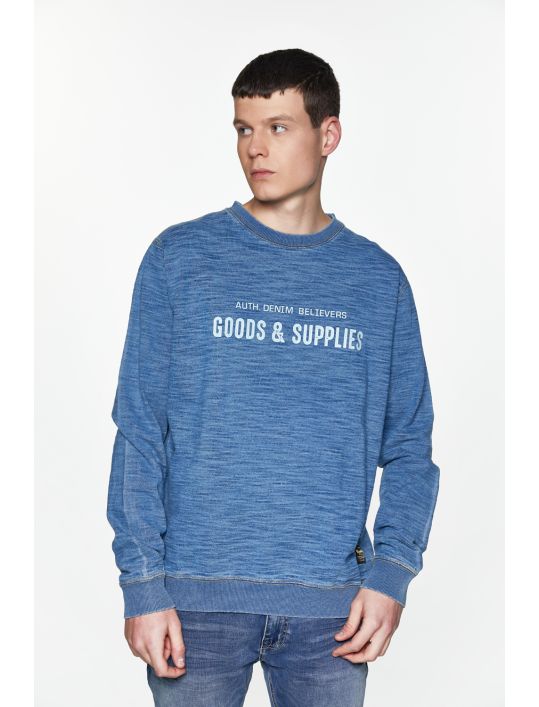 Replika Μπλούζα Φούτερ με Τύπωμα Goods&Supplies