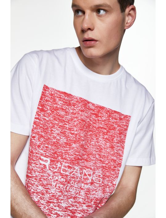 Replika T-shirt με Τύπωμα Faded