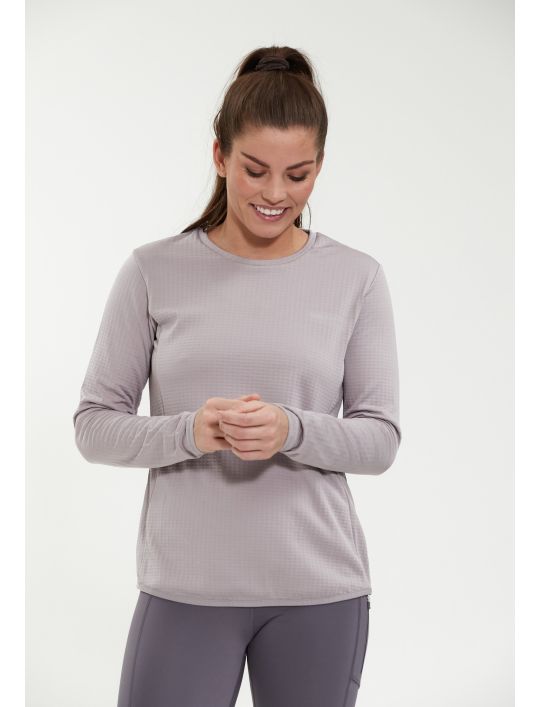 Endurance Μπλούζα L/S Leah Waffle Melange Loose Fit
