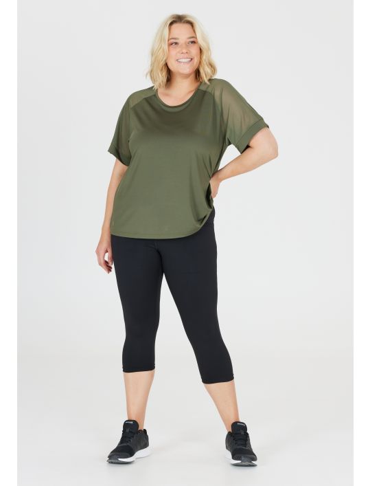 Q Plus Size T-shirt Candian W Mesh Tee