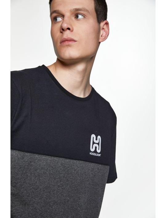 Hoodloom T-shirt 2χρωμο με Τύπωμα H