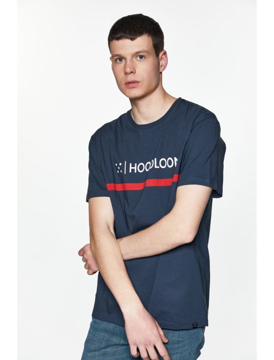 Hoodloom T-shirt με Τύπωμα Red Line