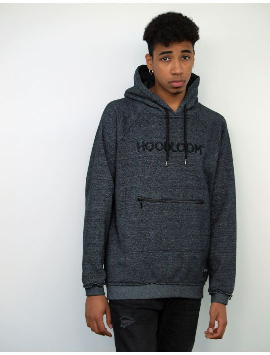 Hoodloom Μπλούζα Φούτερ με Κουκούλα με Κέντημα&Τσέπη
