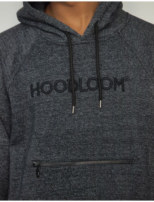 Hoodloom Μπλούζα Φούτερ με Κουκούλα με Κέντημα&Τσέπη