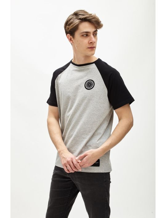 Hoodloom T-shirt 2χρωμο Raglan