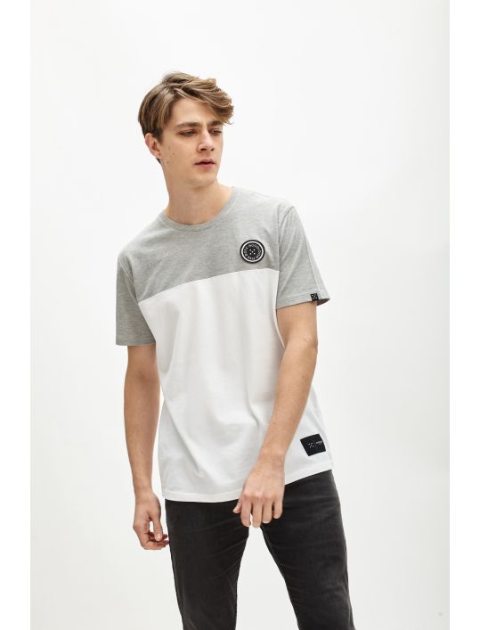 Hoodloom T-shirt Πικέ 2χρωμο