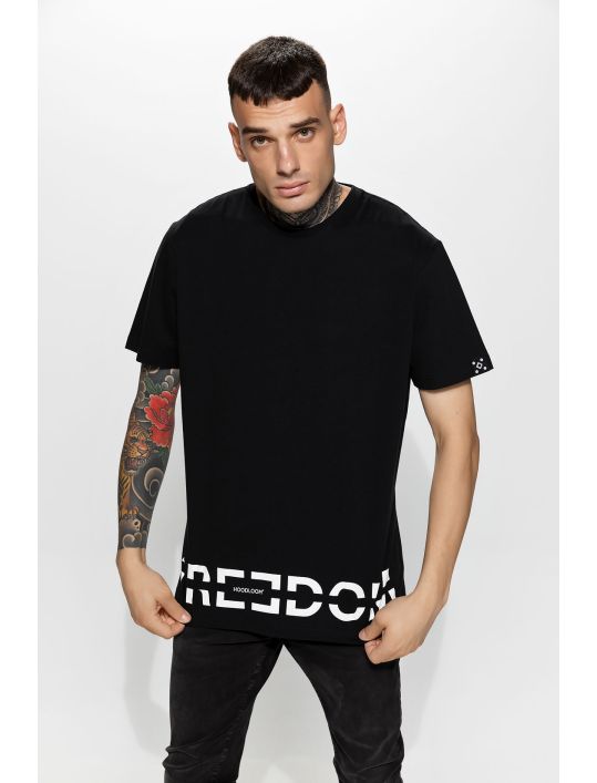 Hoodloom T-shirt με Τύπωμα FREEDOM