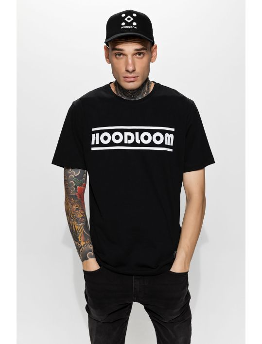 Hoodloom T-shirt με Τύπωμα HL BW Lines