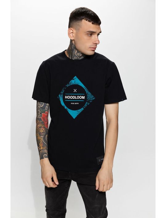 Hoodloom T-shirt με Τύπωμα HL Palmtree Frame