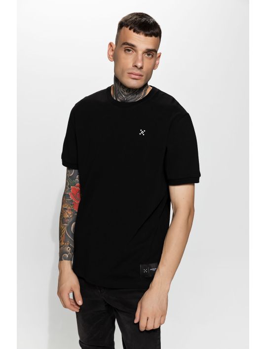 Hoodloom T-shirt Πικέ με Τύπωμα Rubber