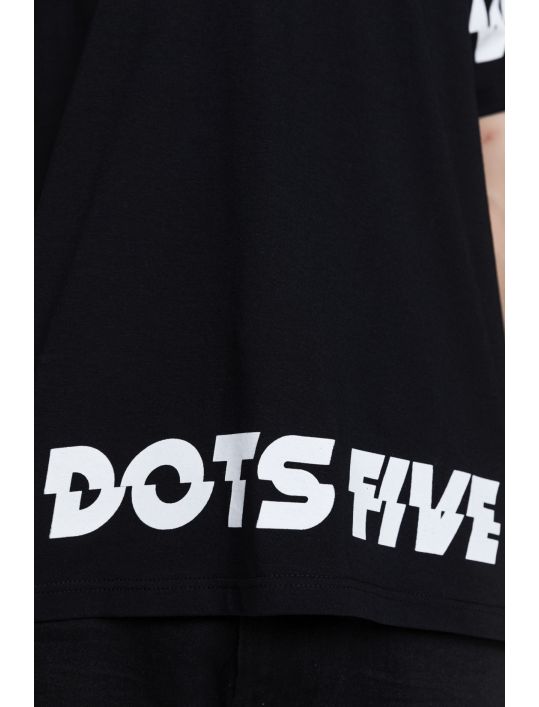 Hoodloom T-shirt με Τύπωμα Allaround 5Dots