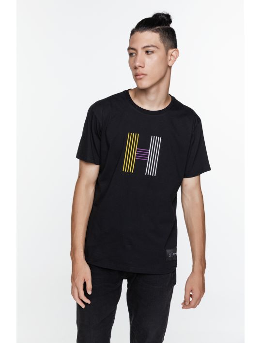 Hoodloom T-shirt με Τύπωμα H Lines