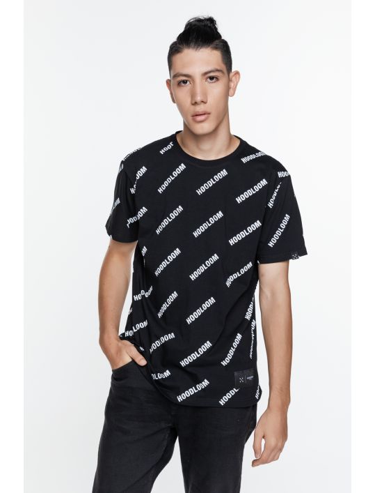 Hoodloom T-shirt με Τύπωμα Allover HL