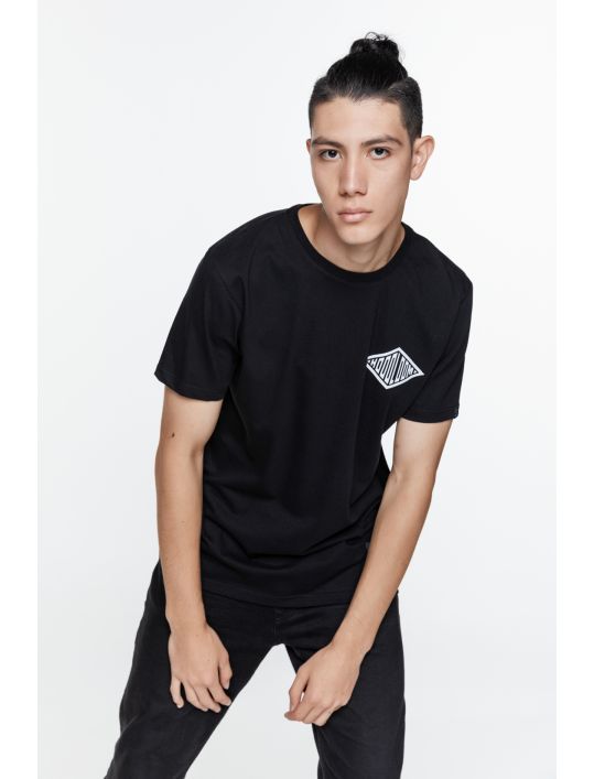 Hoodloom T-shirt με Πίσω Τύπωμα 5DOTS