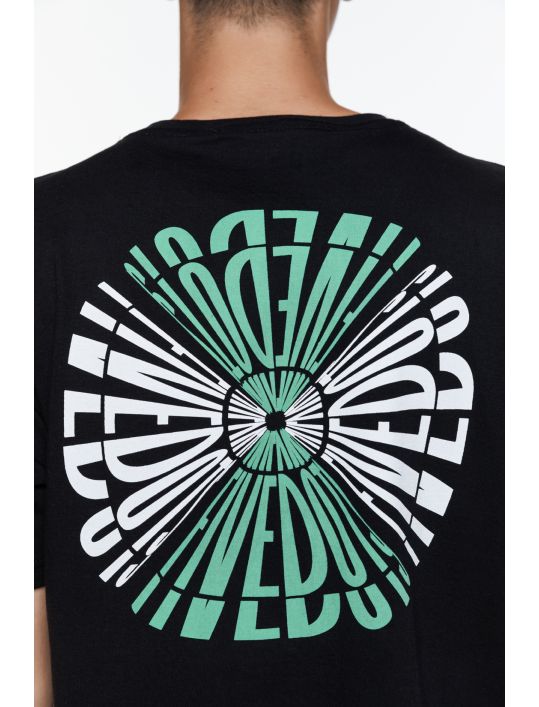 Hoodloom T-shirt με Πίσω Τύπωμα 5DOTS