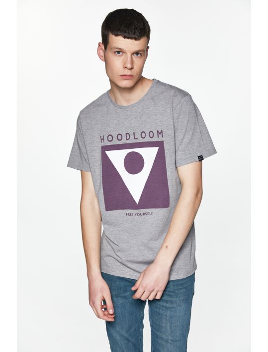 Hoodloom T-shirt με Τύπωμα Dot in Triangle