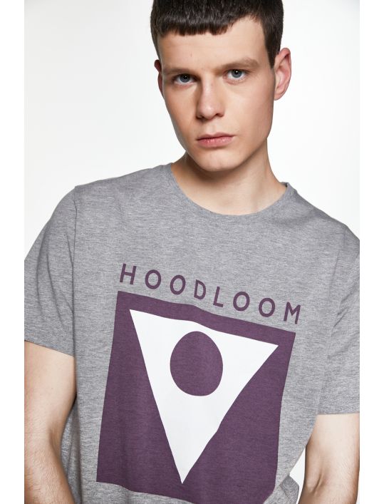 Hoodloom T-shirt με Τύπωμα Dot in Triangle
