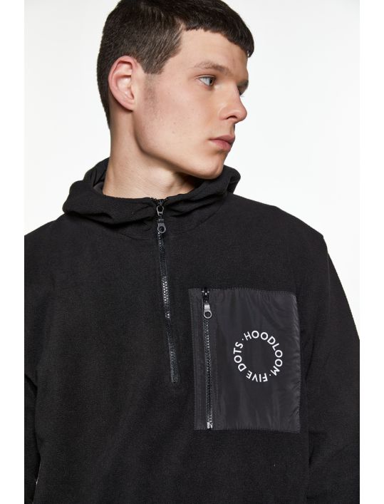 Hoodloom Μπλούζα Fleece με Κουκούλα&Τσέπη