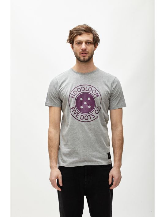 Hoodloom T-shirt με Τύπωμα Button