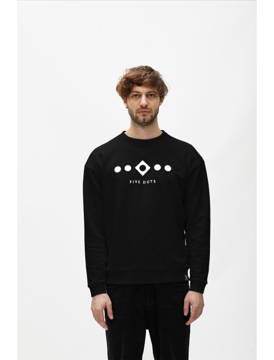 Hoodloom Μπλούζα Φούτερ με Τύπωμα 5 Dots