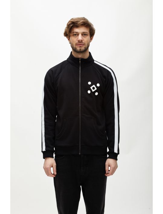 Hoodloom Ζακέτα με Ρίγα στο Μανίκι&Τύπωμα