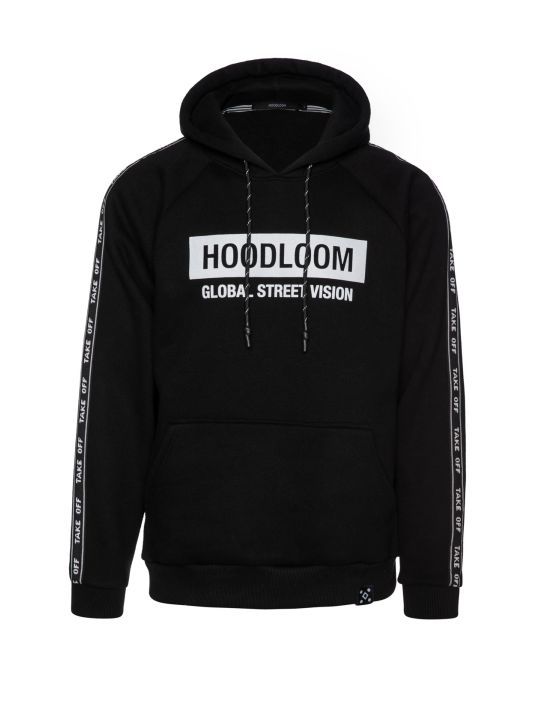 Hoodloom Μπλούζα Φούτερ με Κουκούλα&Τύπωμα Global Street