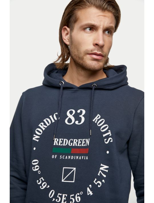 RedGreen Μπλούζα Φούτερ με Κουκούλα&Τύπωμα Nordic Roots