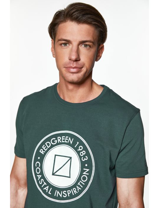 RedGreen T-shirt με Τύπωμα Coastal Inspiration