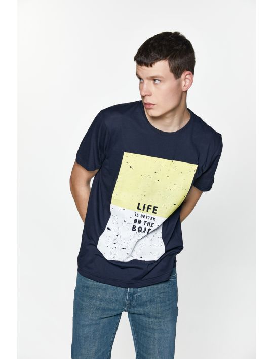 Rivals T-shirt με Τύπωμα Life is Better on the Boat