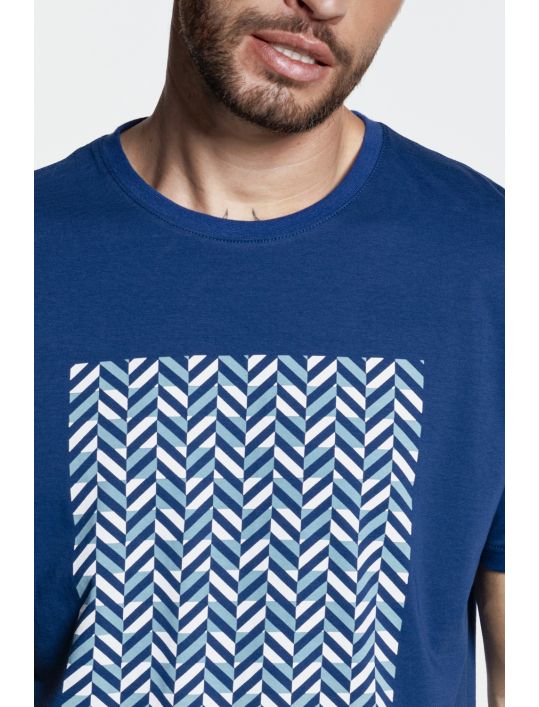 Snta T-shirt με Τύπωμα Mosaic