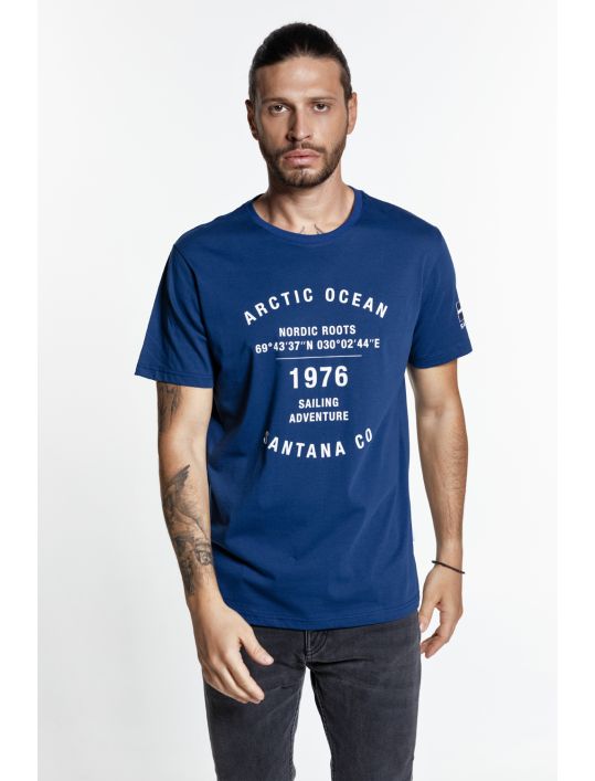 Snta T-shirt με Τύπωμα Arctic Ocean+Sleeve Flag