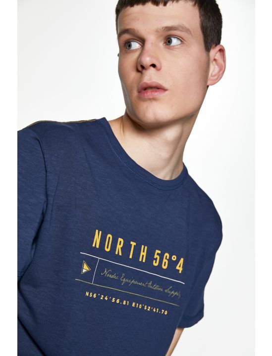 North 56°4 T-shirt με Τύπωμα Nordic