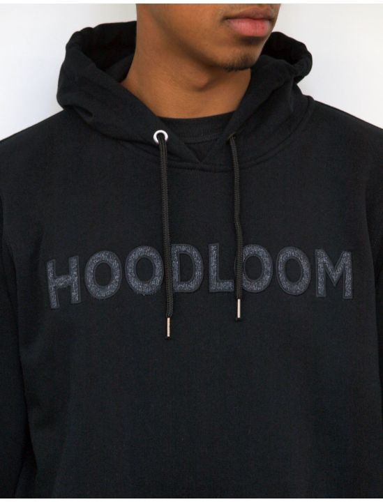 Hoodloom Μπλούζα Φούτερ με Κουκούλα&Κέντημα Contrast
