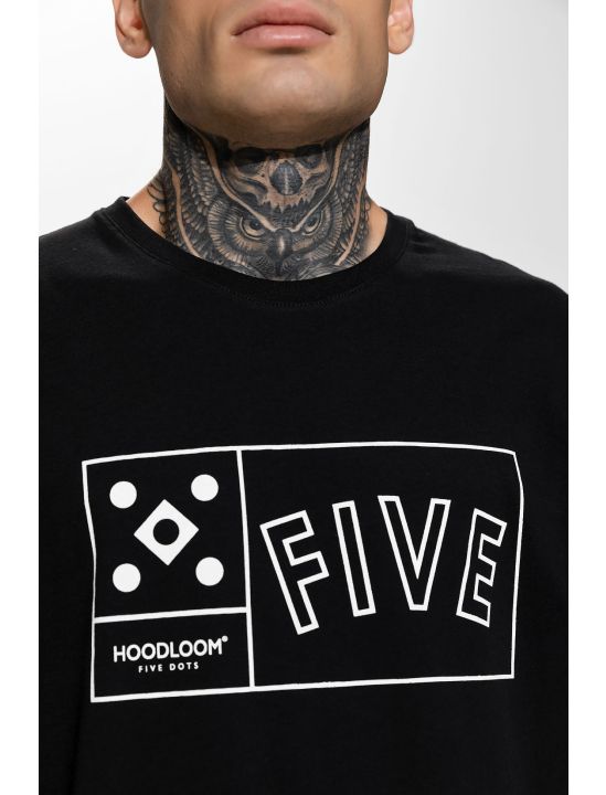 Hoodloom T-shirt με Τύπωμα Framed 5Dots&FIVE
