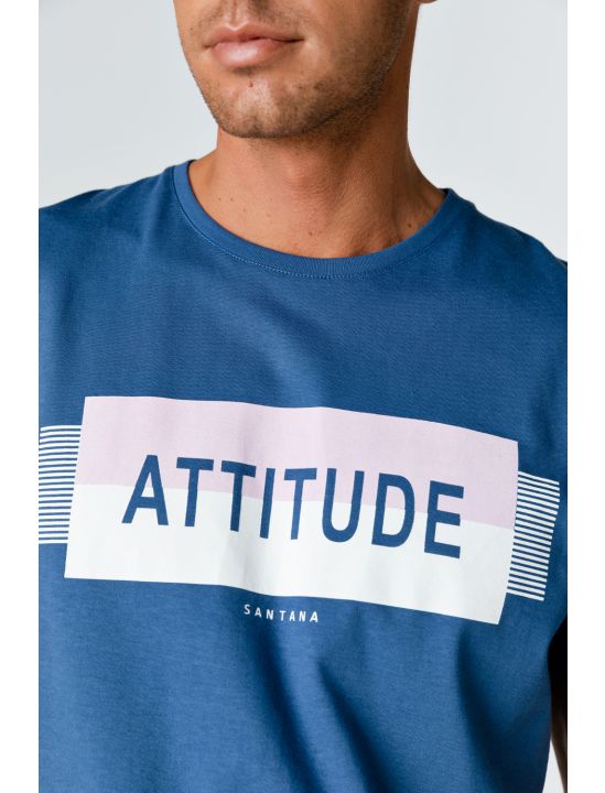Snta T-shirt με Τύπωμα Attitude