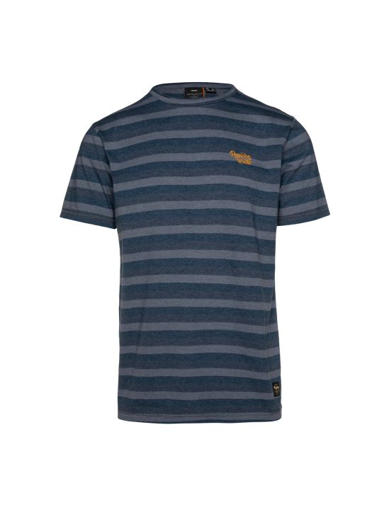 Replika T-shirt Ριγέ με Κέντημα