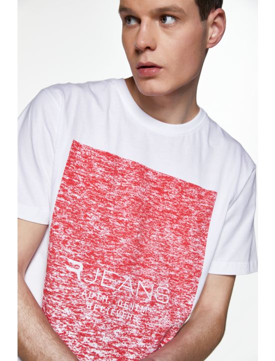 Replika T-shirt με Τύπωμα Faded