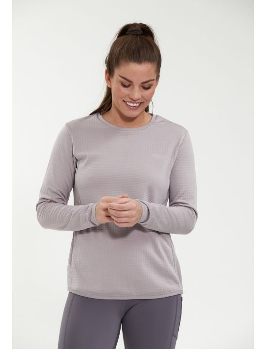 Endurance Μπλούζα L/S Leah Waffle Melange Loose Fit