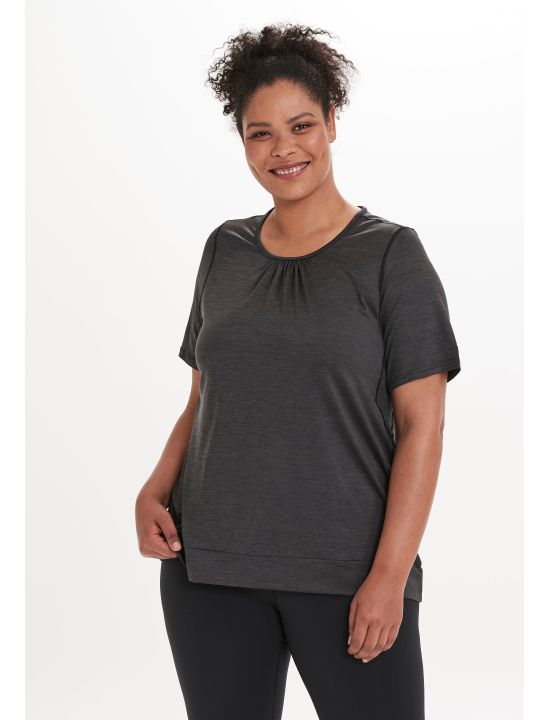 Q Plus Size T-shirt Bree W Melange S/S Tee