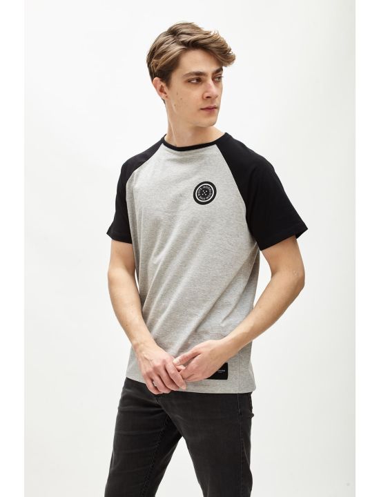 Hoodloom T-shirt 2χρωμο Raglan