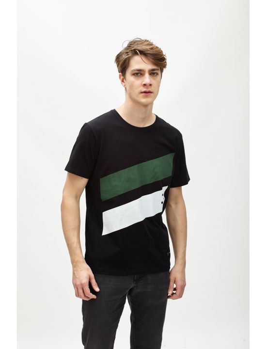 Hoodloom T-shirt με Τύπωμα 2 Stripes
