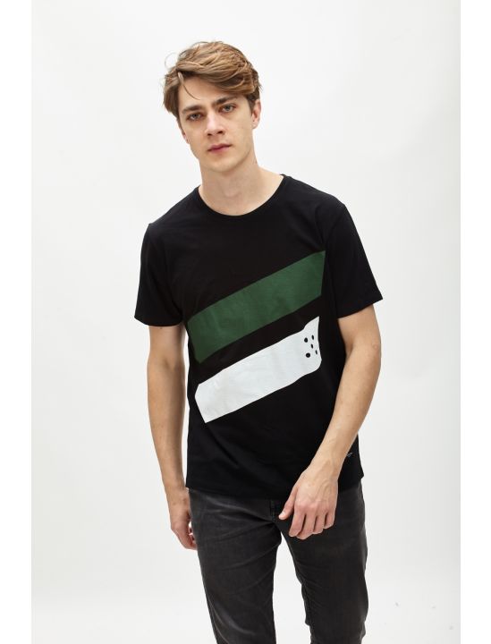 Hoodloom T-shirt με Τύπωμα 2 Stripes