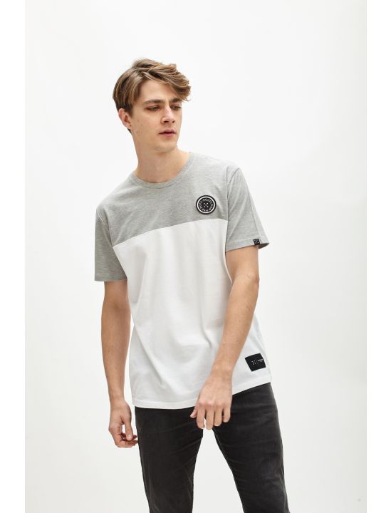 Hoodloom T-shirt Πικέ 2χρωμο