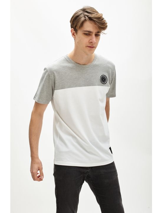 Hoodloom T-shirt Πικέ 2χρωμο