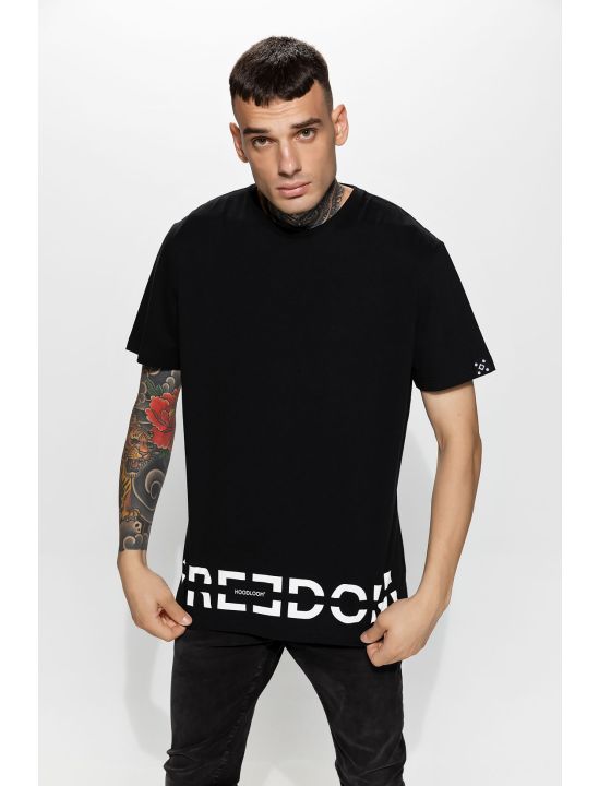 Hoodloom T-shirt με Τύπωμα FREEDOM