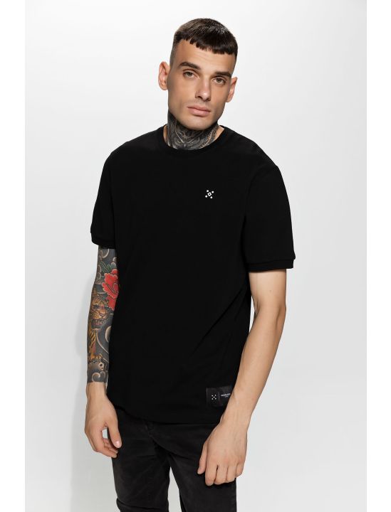 Hoodloom T-shirt Πικέ με Τύπωμα Rubber