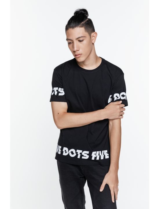 Hoodloom T-shirt με Τύπωμα Allaround 5Dots