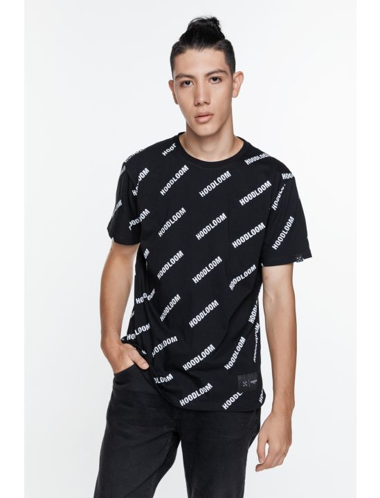 Hoodloom T-shirt με Τύπωμα Allover HL
